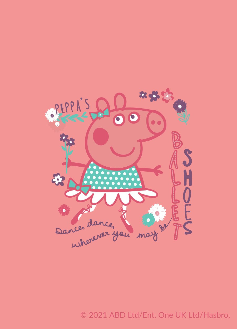 Ballet Peppa Pig Baby Cotton Long Sleeve Bodysuit