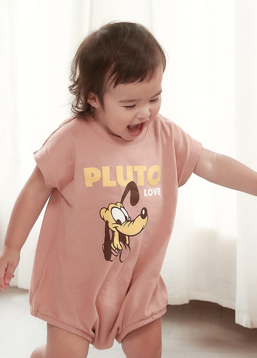 Disney Pluto Love Baby Cotton Short Sleeve Romper