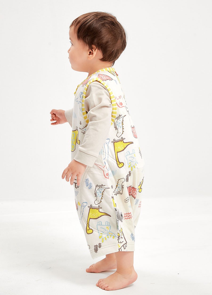 Lightweight Optimum Temp. Sleep Suit- Dinosaur