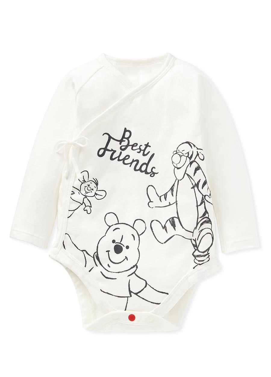 Disney Winnie The Pooh Newborn Cotton L/S Bodysuit 2 Pcs Pack