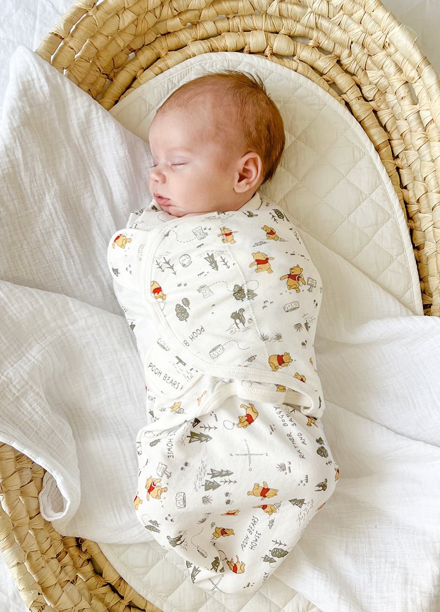 Disney Winnie The Pooh Cocoon Swaddle Wrap 2 Pack-White-F