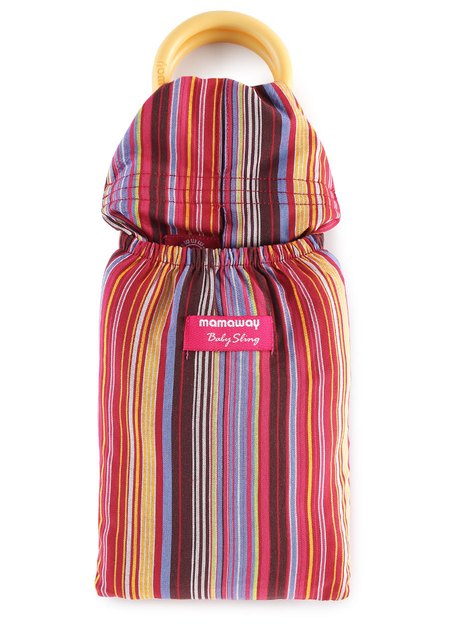 Rainbow Mocca Baby Ring Sling-Red2