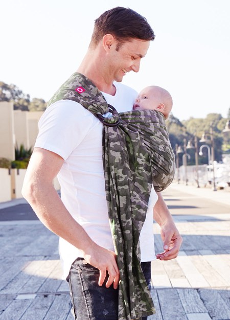 Camouflage Baby Ring Sling-Green1