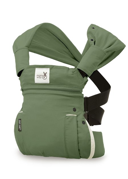 4D Lace-up Baby Carrier 2-Olive1