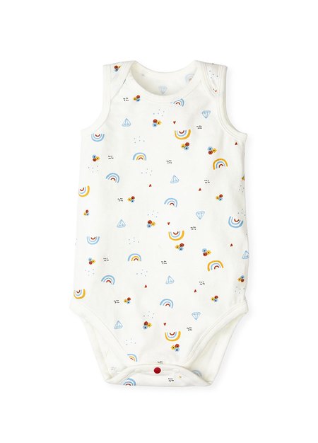 Baby Cotton Sleeveless Bodysuit 2 Pack-Light Blue3