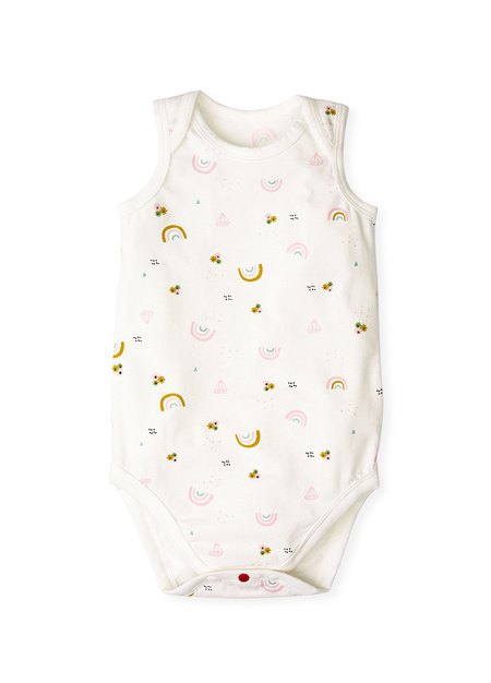 Baby Cotton Sleeveless Bodysuit 2 Pack-Pink3