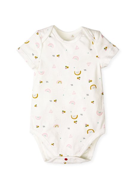 Baby Cotton Short Sleeve Bodysuit 2 Pack-Pink3