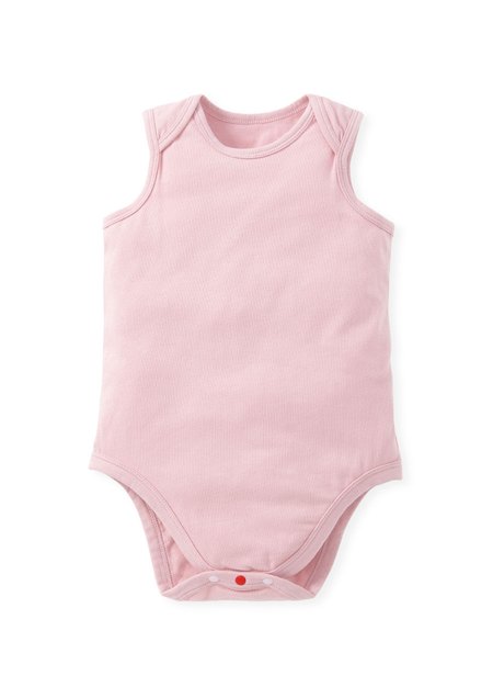Geometry Baby Cotton Sleeveless Bodysuit 2 Pack-Pink3