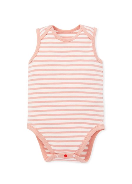 Grass Jelly Baby Cotton S/L Bodysuit 2 Pcs Pack-Dusty Pink3