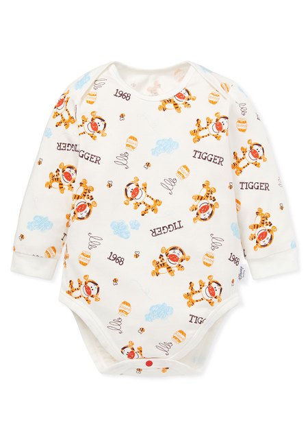 Disney Tigger Baby Cotton L/S Bodysuit 2 Pcs Pack-Orange2