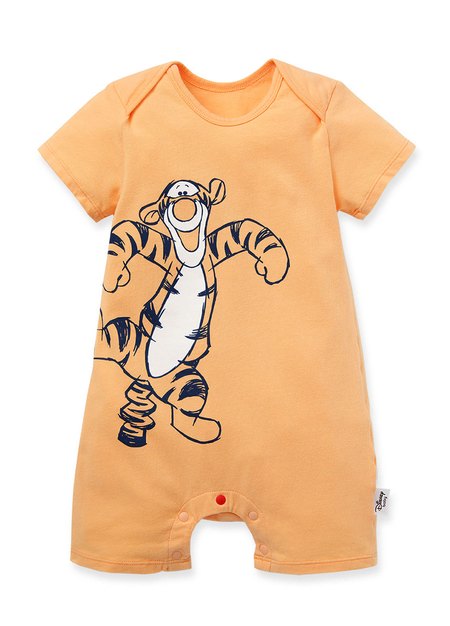 Disney Tigger Baby Cotton S/S Romper-Orange1