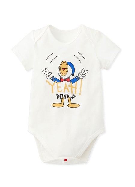 Disney Donald Duck Baby Cotton Short Sleeve Bodysuit