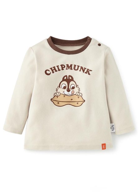 Disney Chipmunk Baby Cotton L/S Tee-Sand1