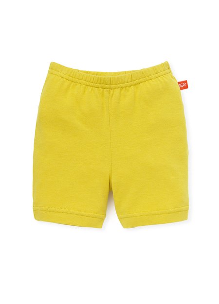 Baby Cotton Short Leggings-Mustard1