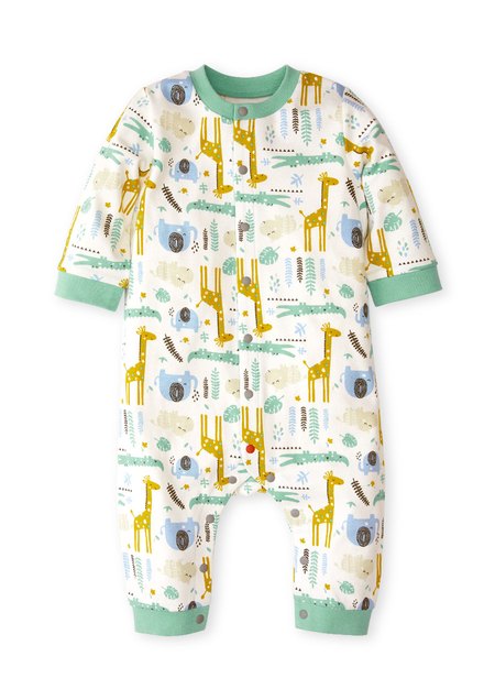Baby Long Sleeve One Piece Outfit-Bondi Blue1