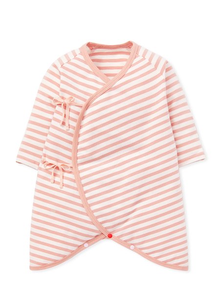 Grass Jelly Newborn Cotton S/S Bodysuit 2 Pcs Pack-Dusty Pink3