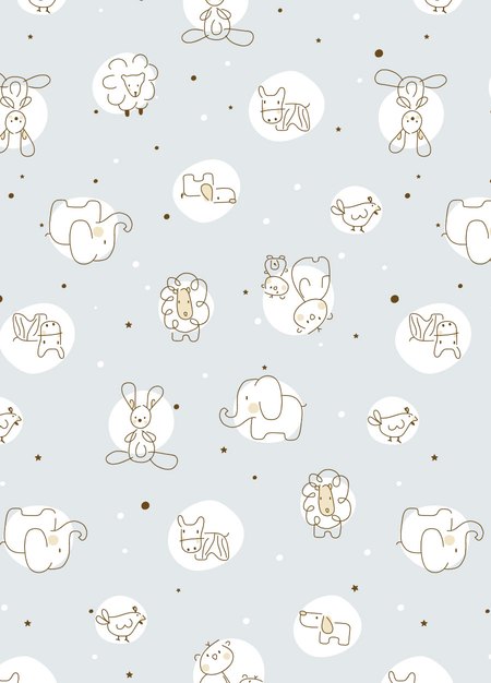 Little Animals Newborn Cotton L/S Romper 2 Pcs Pack-Periwinkle4