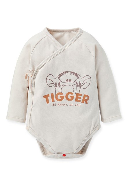 Disney Tigger Newborn Cotton L/S Bodysuit-Khaki2