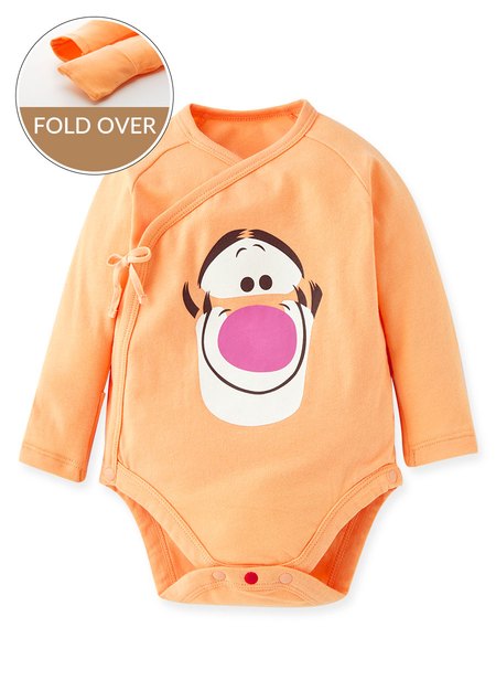 Disney Tigger Newborn Cotton L/S Bodysuit-Orange1