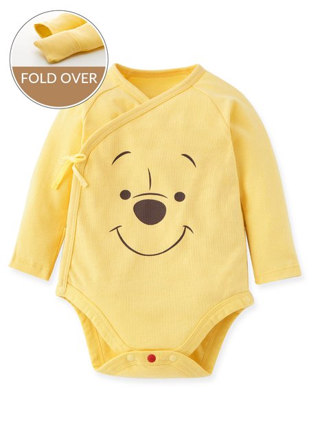 Disney Winnie The Pooh Newborn Cotton L/S Bodysuit-Butter1