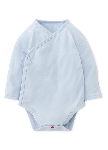 Blue Elephant Newborn Cotton Long Sleeve Bodysuit 2 Pcs Pack-Light Blue3