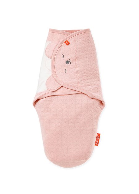 Antibacterial Newborn Cocoon Swaddle Gift Set-Sleeping Bear-Pink2