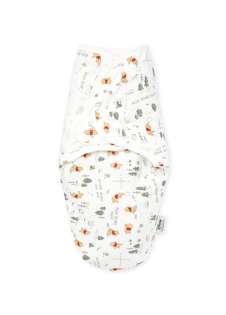 Disney Winnie The Pooh Cocoon Swaddle Wrap 2 Pack-White-F-White4
