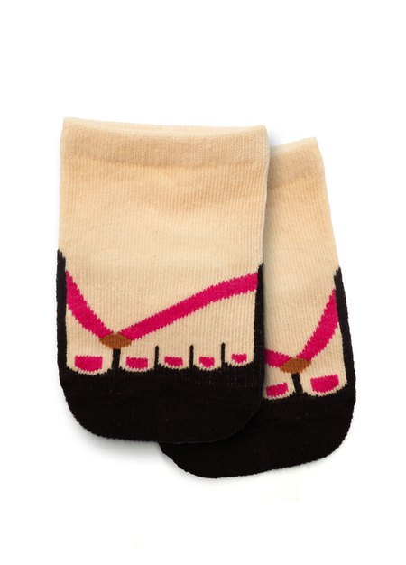 Newborn Socks(3pcs)-Nude2