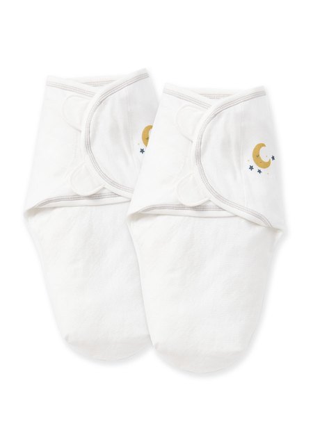 Early Baby Cocoon Swaddle Gift Set (2 pcs)-White1