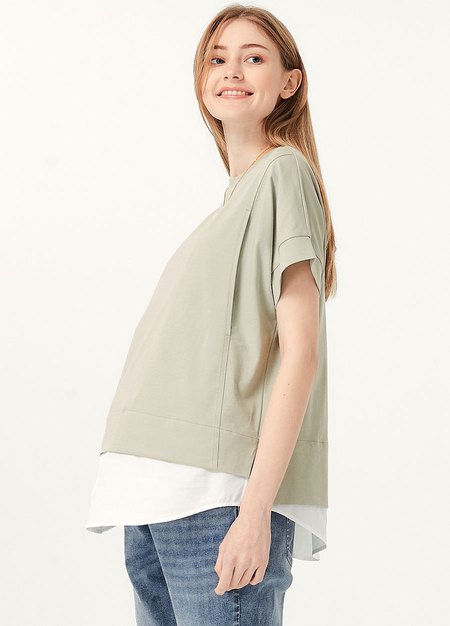 2 in 1 Cotton M&N Top-Sage Green4