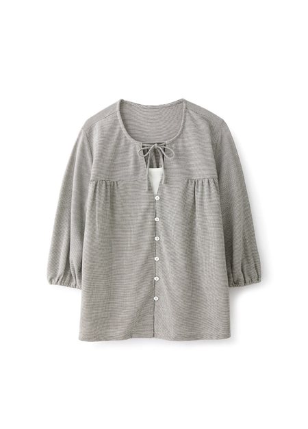 Puff Sleeves Cotton M&N Top