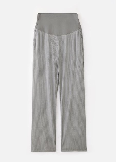 Pleated Maternity Straight Leg Pants