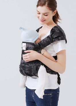 4D Lace-up Baby Carrier 2 - Charcoal