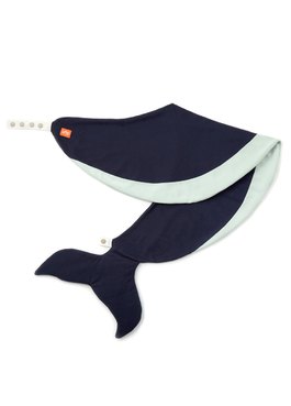 Non-toxic Maternity Support & Nursing Moon Pillow Whales - Navy