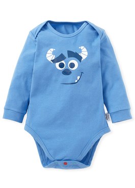 Disney Sulley Baby Cotton L/S Bodysuit - Blue
