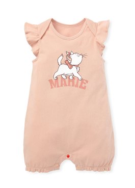 Disney Marie Baby Cotton Ruffle S/L Bodysuit - Coral