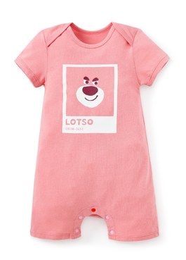 Disney Lotso Baby Cotton S/S Romper - Rose