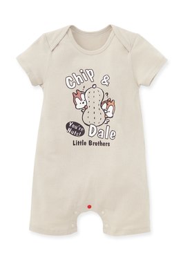 Disney Baby Cotton S/L Romper - Khaki