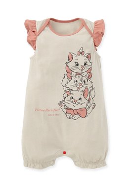 Disney Baby Cotton Ruffle S/L Bodysuit - Khaki