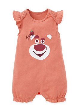 Disney Lotso Baby Cotton Ruffle S/L Bodysuit - Rose