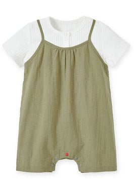 Baby Short Sleeve Romper - Olive