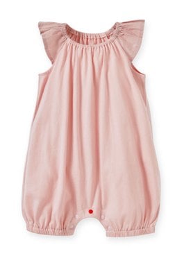 Ruffled Baby Sleeveless Romper - Light Pink