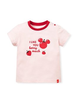 Disney Strawberry Mickey Baby Cotton Short Sleeve Tee - Pink