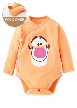 Disney Tigger Newborn Cotton L/S Bodysuit - Orange