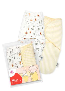 Disney Winnie The Pooh Cocoon Swaddle Wrap 2 Pack-White-F - White