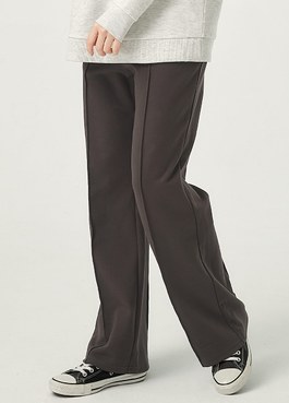 Relaxed Maternity Slim Pants - Charcoal