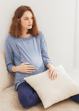 Sweet Dreams Maternity & Nursing Pyjama Set - Periwinkle