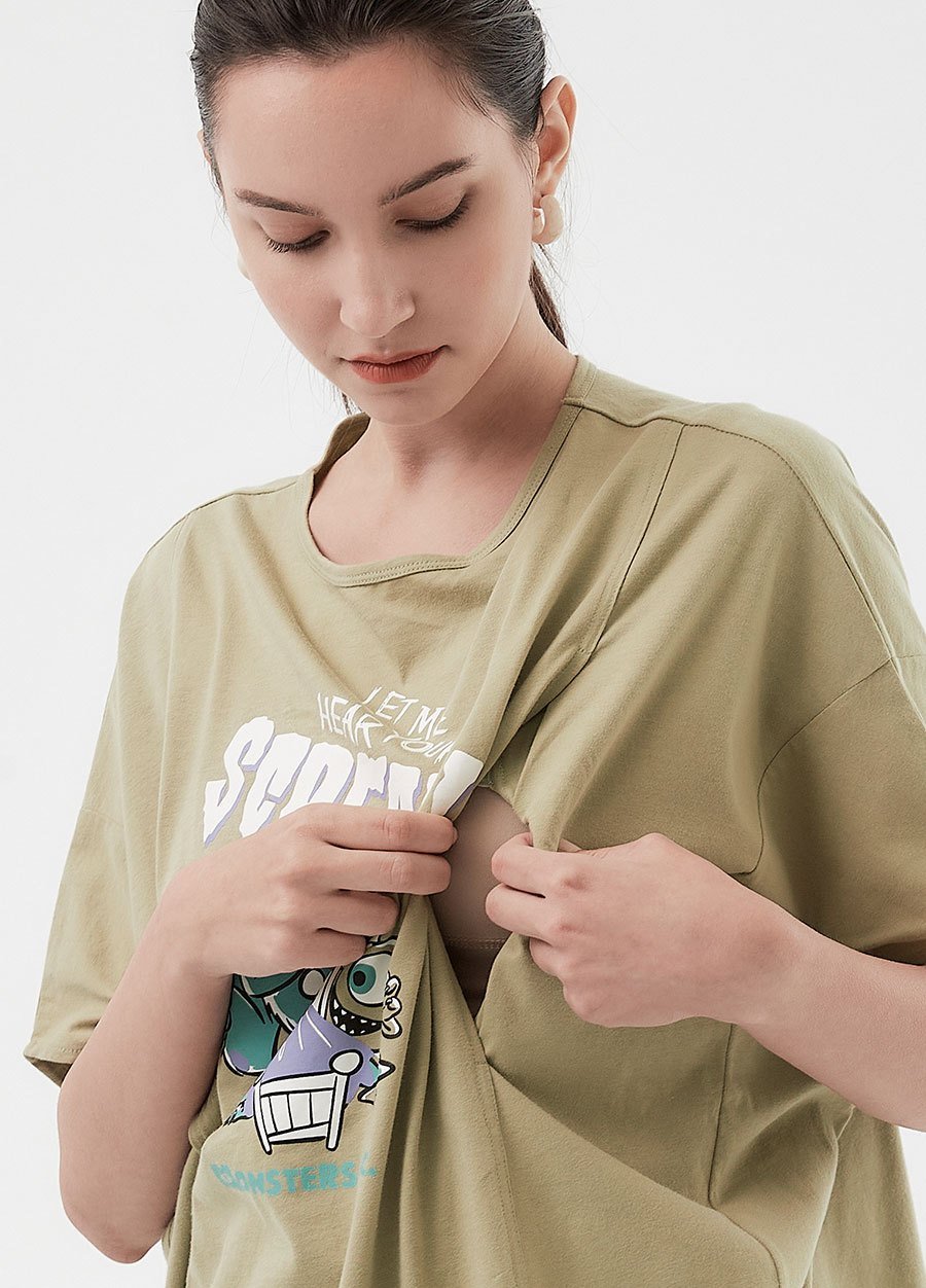 Disney Monsters, Inc. Maternity & Nursing Tee