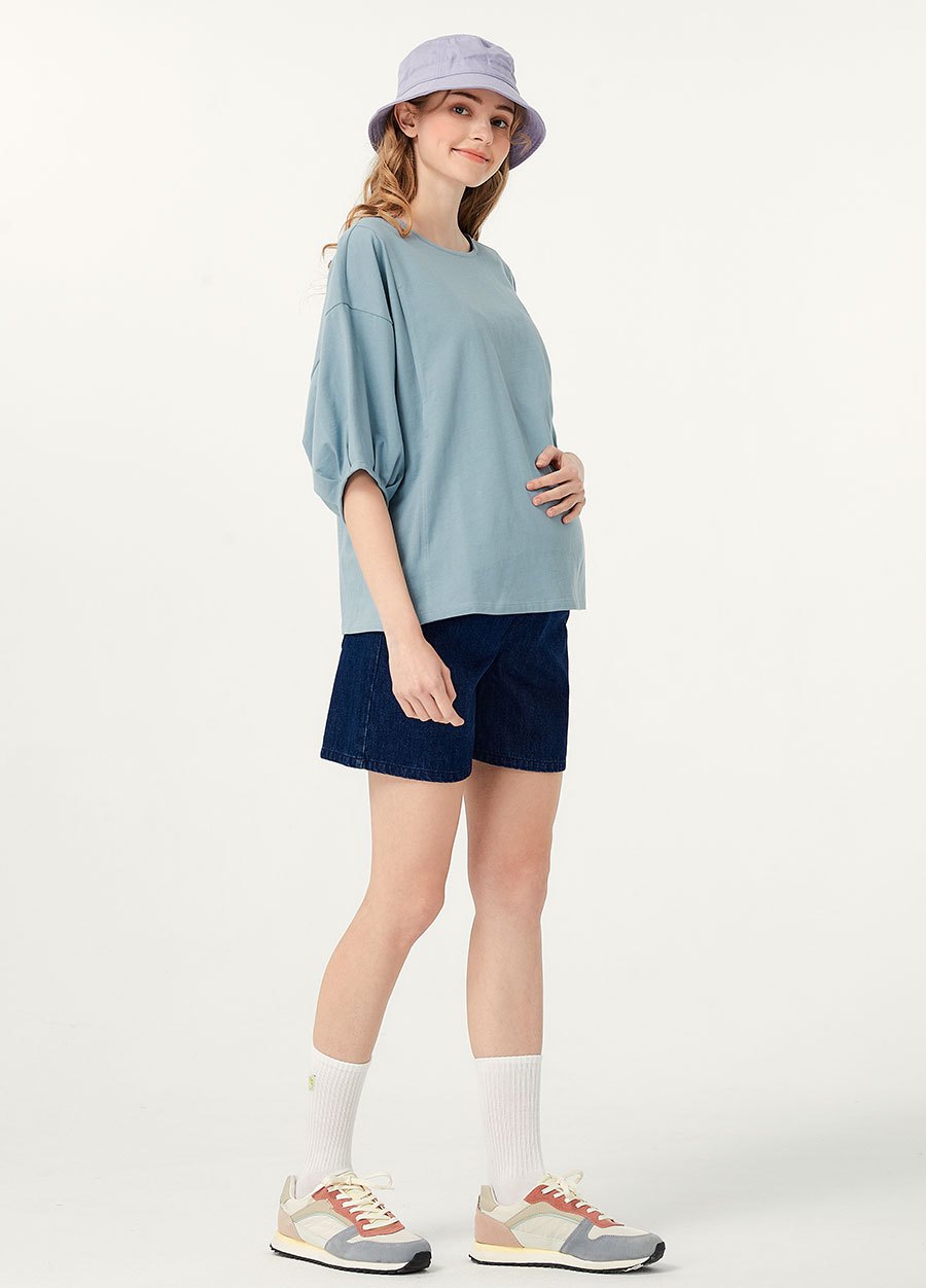 The A-Line Maternity Denim Shorts