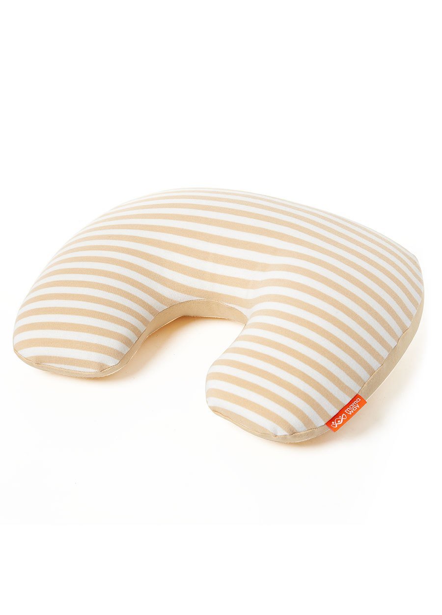 Hypoallergenic Neck Pillow Case - Yellow Stripe